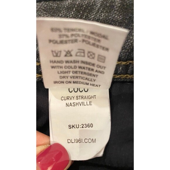 DL1961 Coco Curvy Straight Jeans Womens Size 28 4way Stretch 360 Comfort - Picture 10 of 12